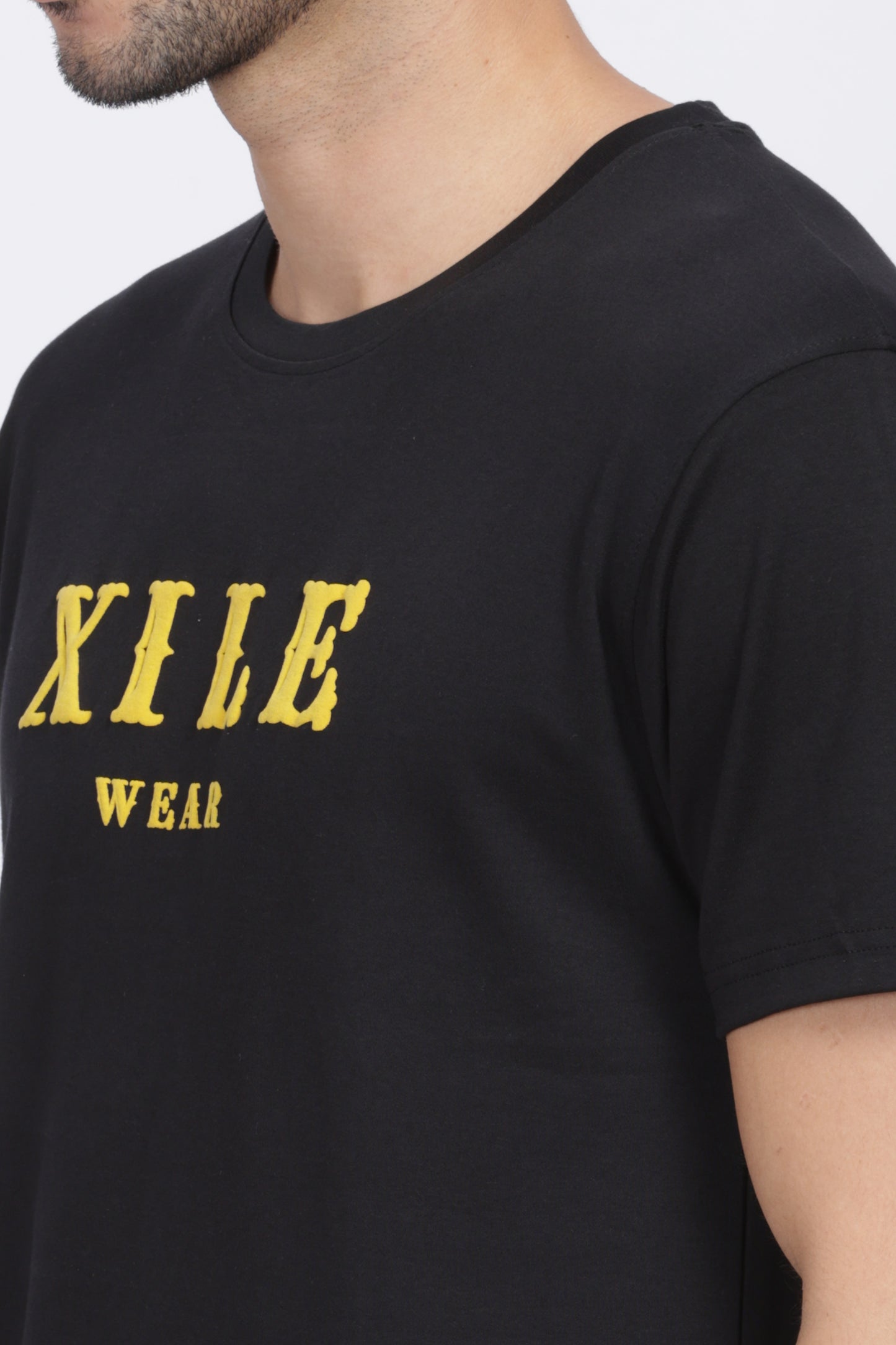 Xile Wear Black Classic Fit T-Shirt 100% Cotton