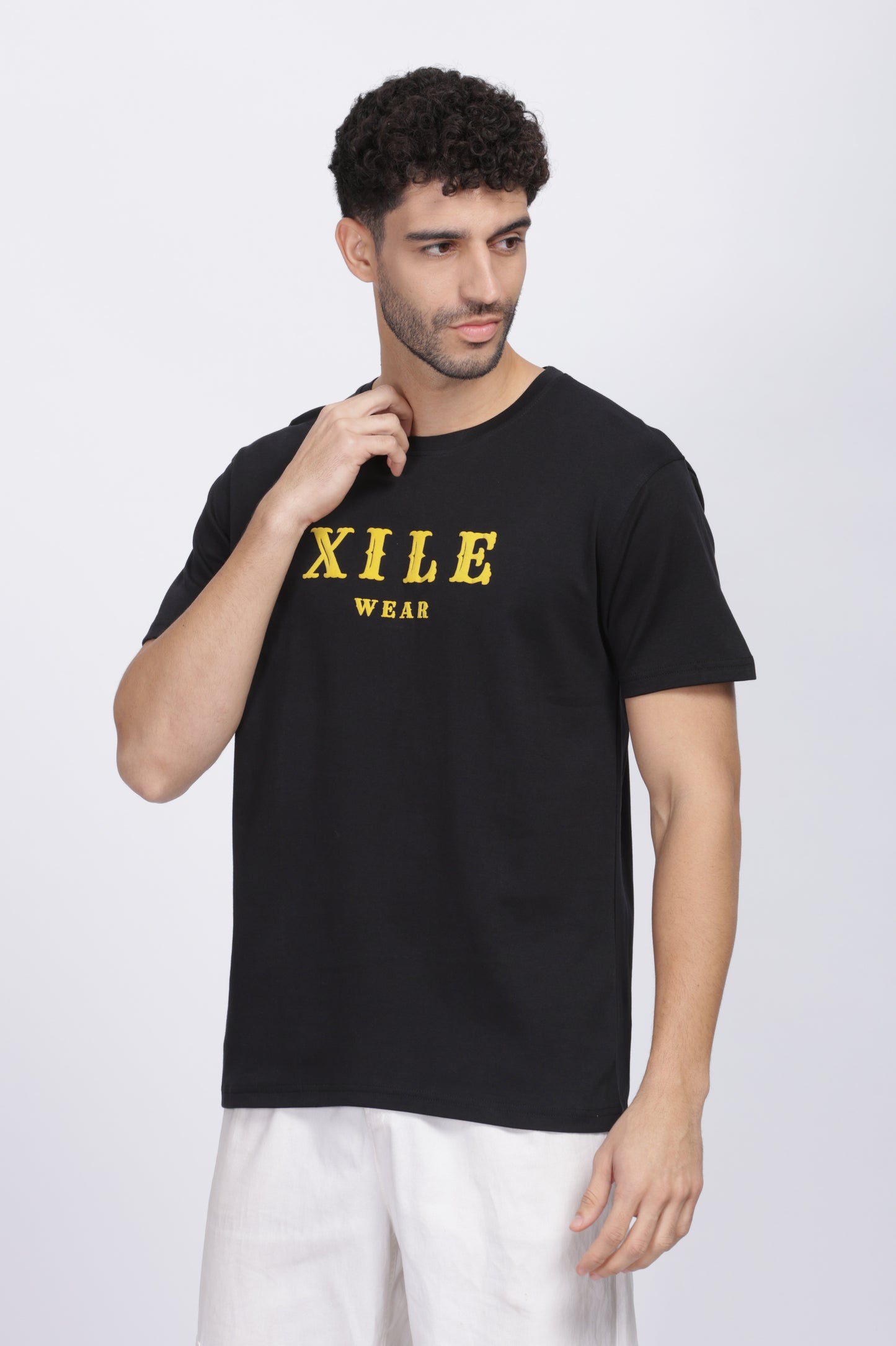 Xile Wear Black Classic Fit T-Shirt 100% Cotton