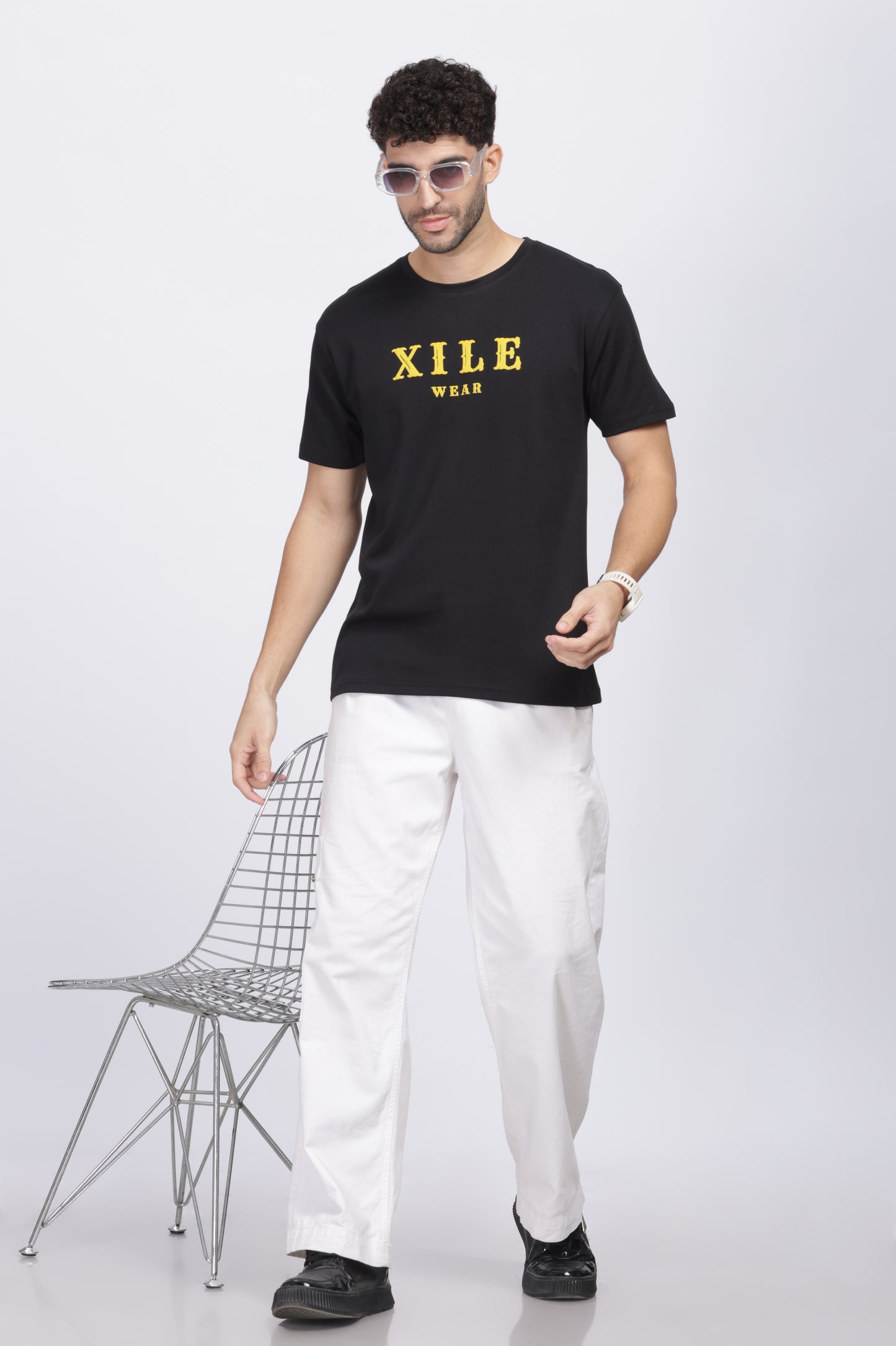 Xile Wear Black Classic Fit T-Shirt 100% Cotton